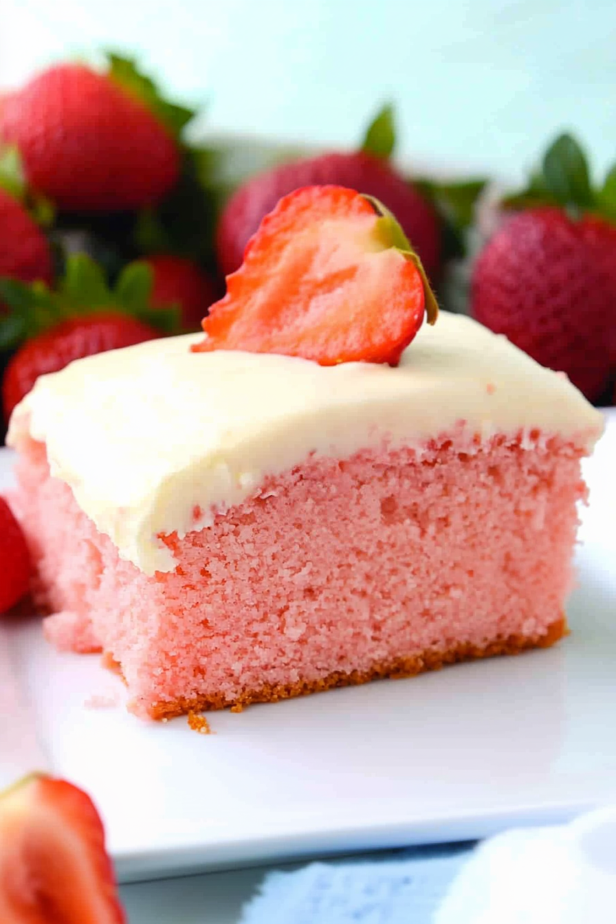Why Strawberries and Cream Sheet Cake is Your Summer Dessert